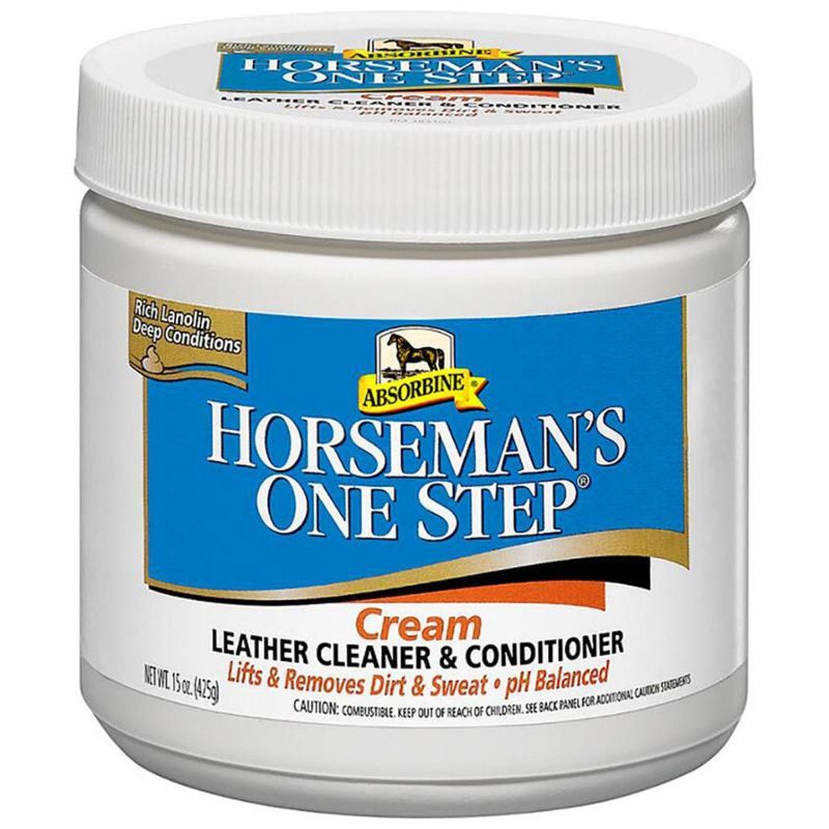 Absorbine Horseman's One Step Cream Cleaner & Conditioner 15 oz - Equiluxe Tack - Equiluxe Tack