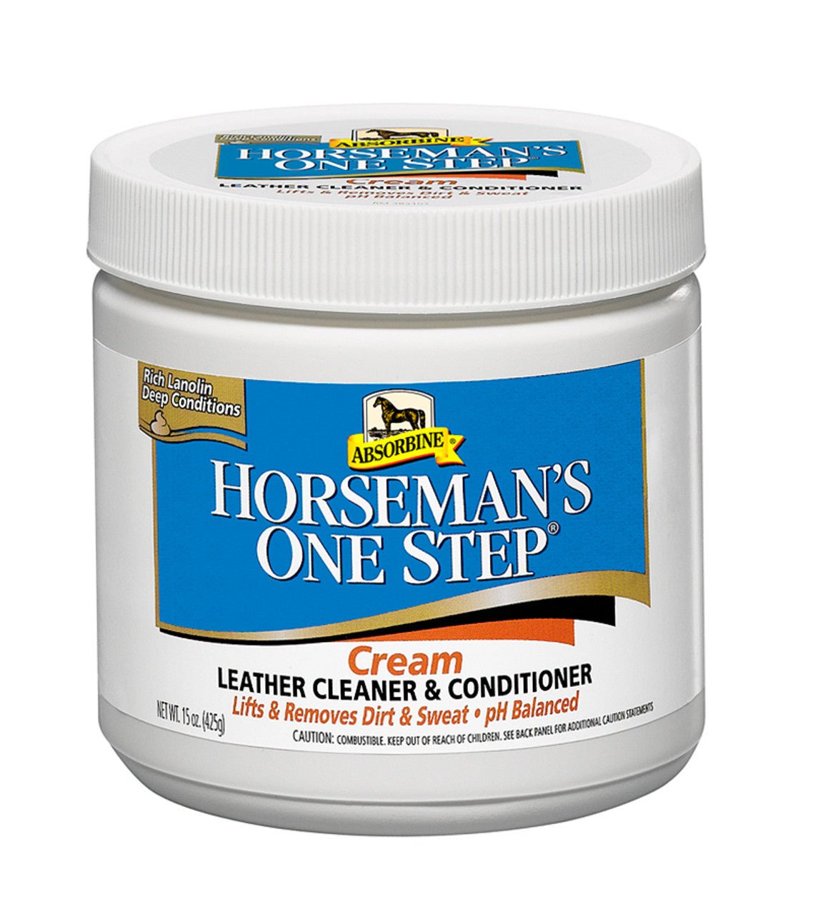 Absorbine® Horseman’s One Step® Cream Leather Cleaner & Conditioner 15 oz. - Absorbine - Equiluxe Tack
