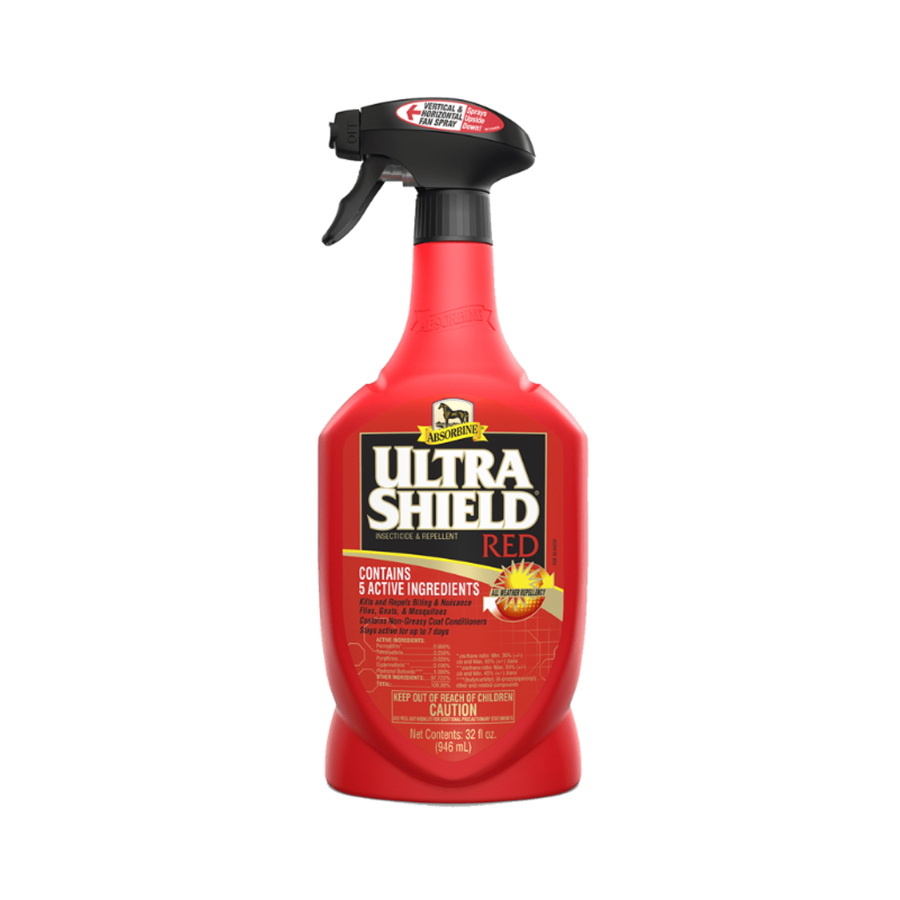 Absorbine® UltraShield® Red Insecticide & Repellent Spray 32 oz. - Absorbine - Equiluxe Tack