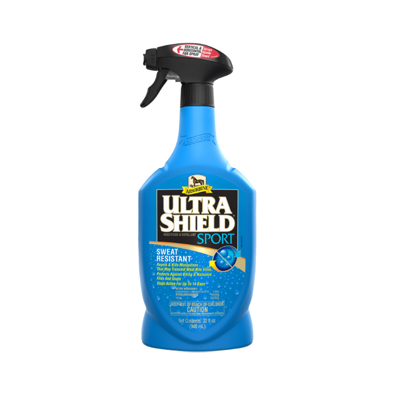 Absorbine® UltraShield® Sport Insecticide & Repellent Spray 32 oz. - Absorbine - Equiluxe Tack