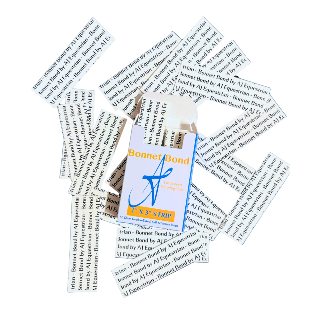 AJ Equestrian Bonnet Bond Ear Bonnet Securing Tape (box of 50) - Equiluxe Tack - Equiluxe Tack