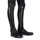 Alberto Fasciani CHAPS SUPER NATURE Half Chaps in Black Calf Leather - Alberto Fasciani - Equiluxe Tack
