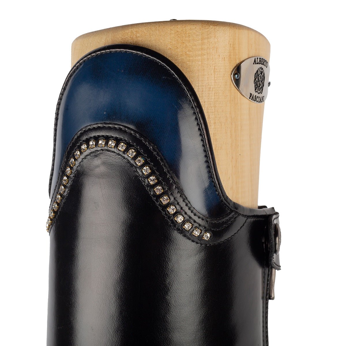 Alberto Fasciani VIENNA DRESSAGE Standard Riding Boot with Navy Top (Sizes 35 - 39) - Alberto Fasciani - Equiluxe Tack