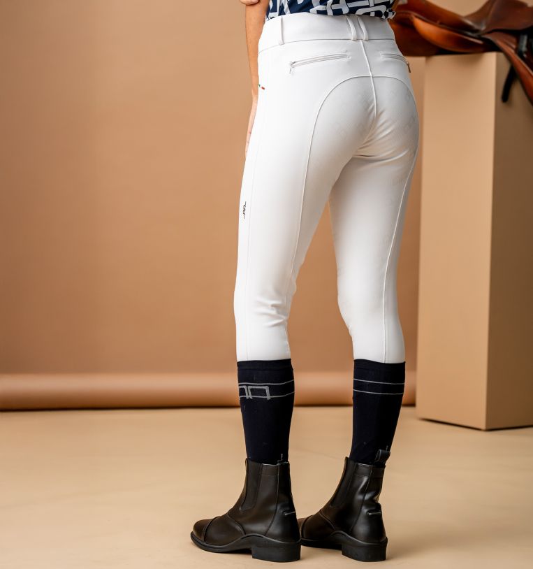 Alessandro Albanese® Aria Knee Patch Mid Rise Breech - Alessandro Albanese - Equiluxe Tack
