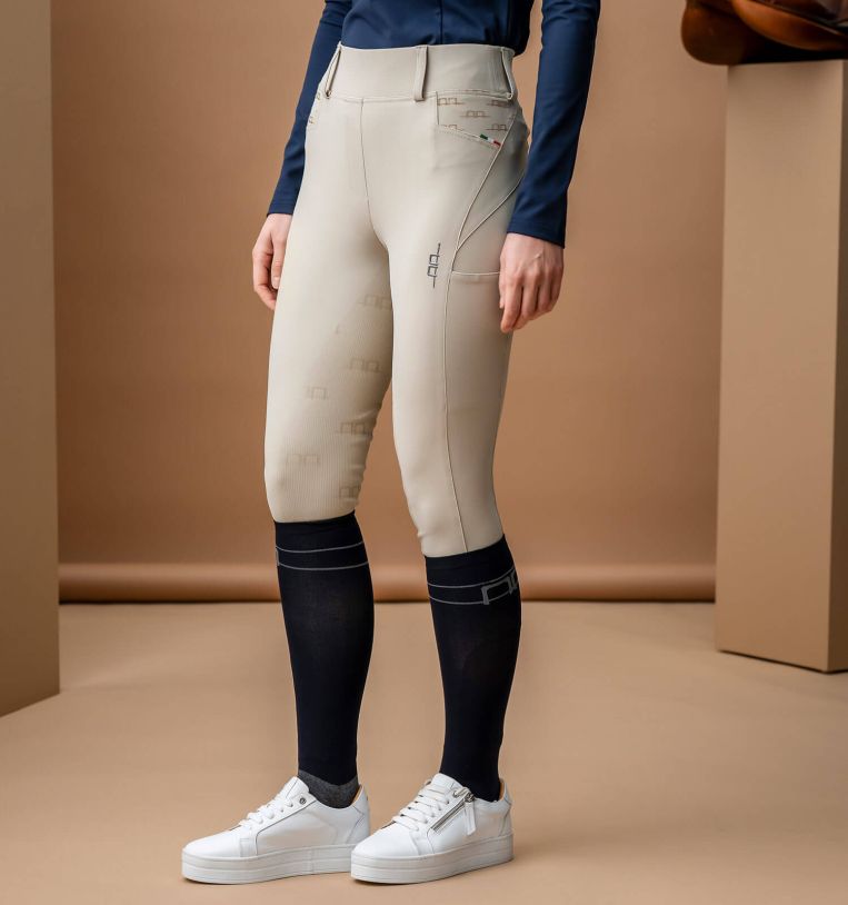 Alessandro Albanese Fina Full Seat Brushed Hybrid Breech - Alessandro Albanese - Equiluxe Tack