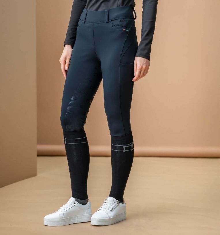 Alessandro Albanese Fina Full Seat Brushed Hybrid Breech - Alessandro Albanese - Equiluxe Tack