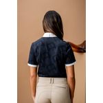 Alessandro Albanese Women's Alcina Short Sleeve Show Shirt - Charcoal - Alessandro Albanese - Equiluxe Tack