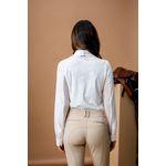 Alessandro Albanese Women's Elena Long Sleeve Show Shirt - White - Alessandro Albanese - Equiluxe Tack