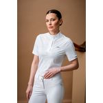 Alessandro Albanese Women's Elena Short Sleeve Show Shirt - White - Alessandro Albanese - Equiluxe Tack