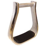 Aluminum Western Stirrup with Rubber Pad - Equiluxe Tack - Equiluxe Tack