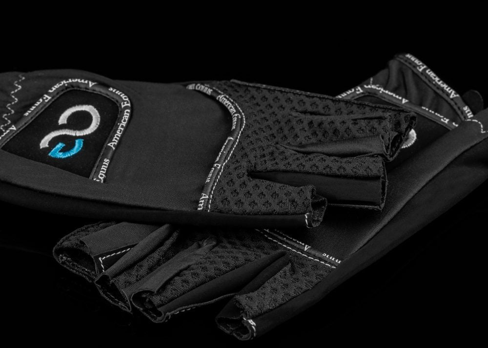 American Equus Cool - flow Fingerless Equestrian Riding Gloves - American Equus - Equiluxe Tack