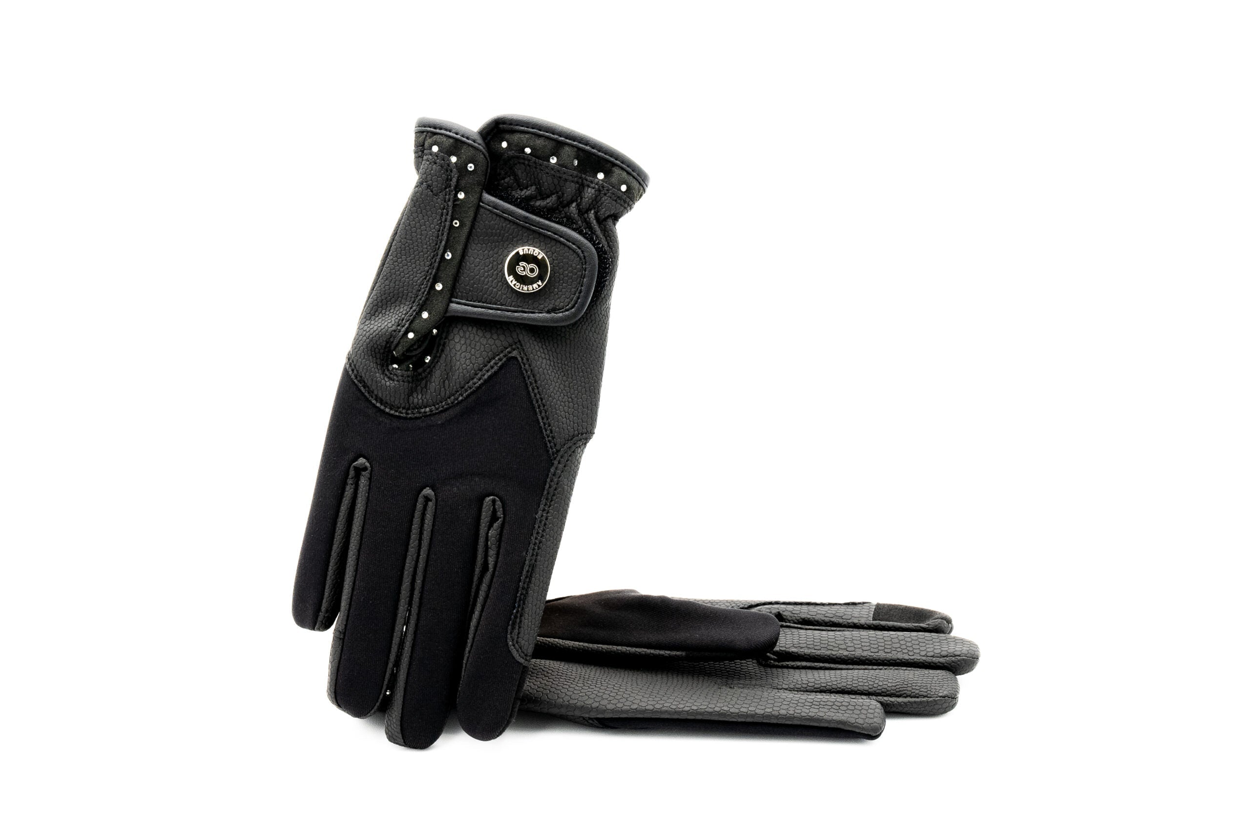 American Equus Crystal Drip Equestrian Riding Gloves - American Equus - Equiluxe Tack