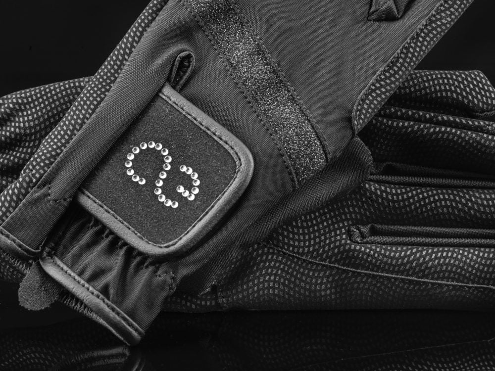 American Equus Crystal Edition Signature Equestrian Riding Gloves - American Equus - Equiluxe Tack