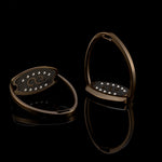 American Equus "Elite" English Stirrups Bronze Chrome - American Equus - Equiluxe Tack