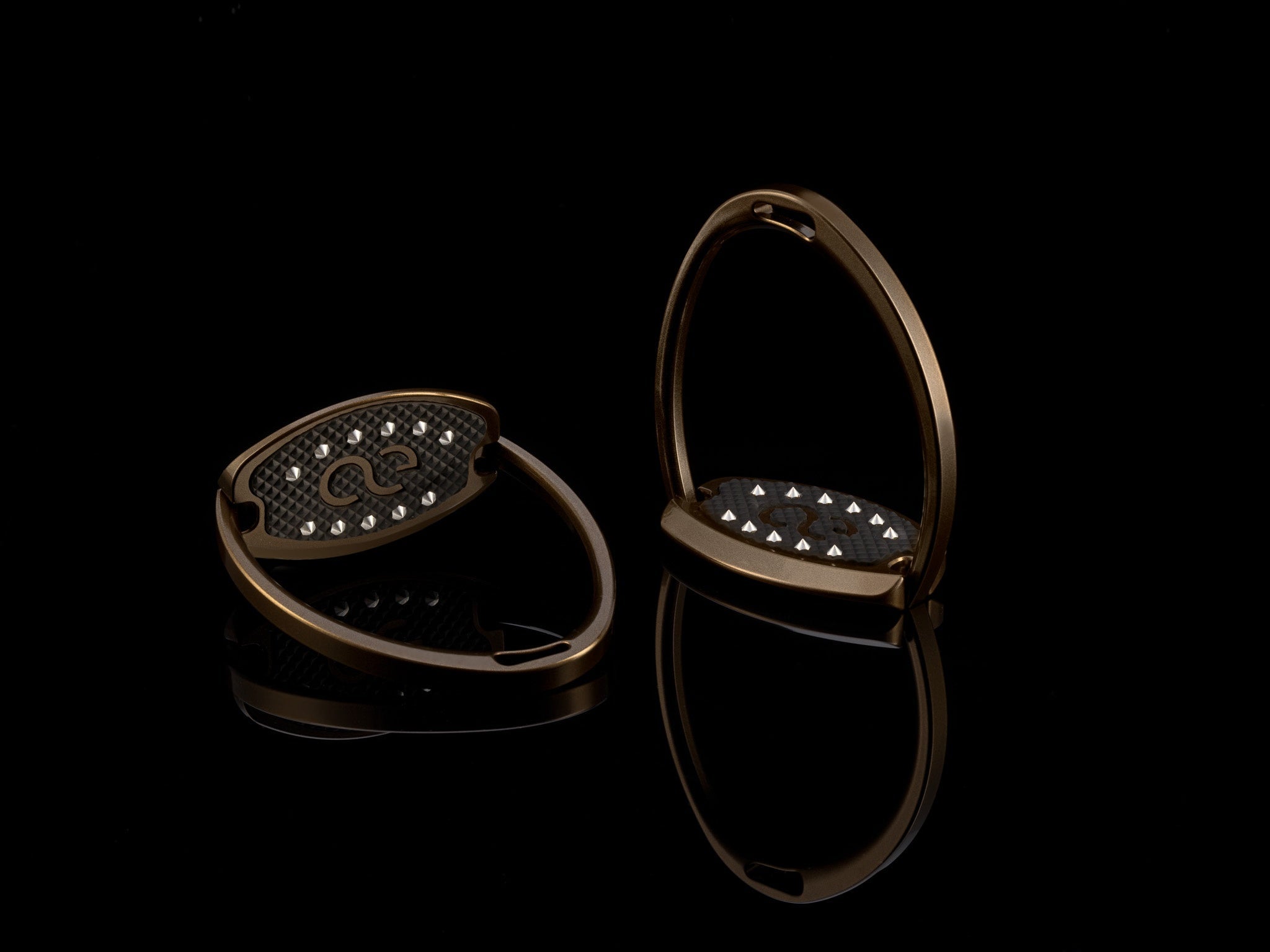 American Equus "Elite" English Stirrups Bronze Chrome - American Equus - Equiluxe Tack