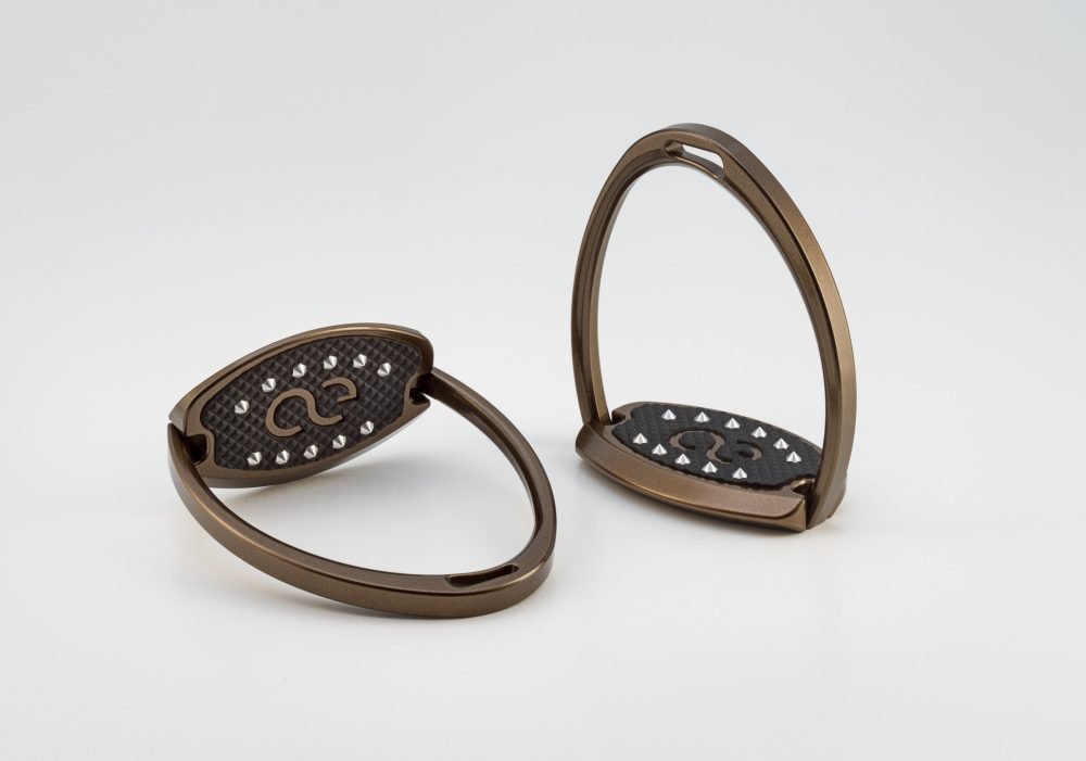 American Equus "Elite" English Stirrups Bronze Chrome - American Equus - Equiluxe Tack
