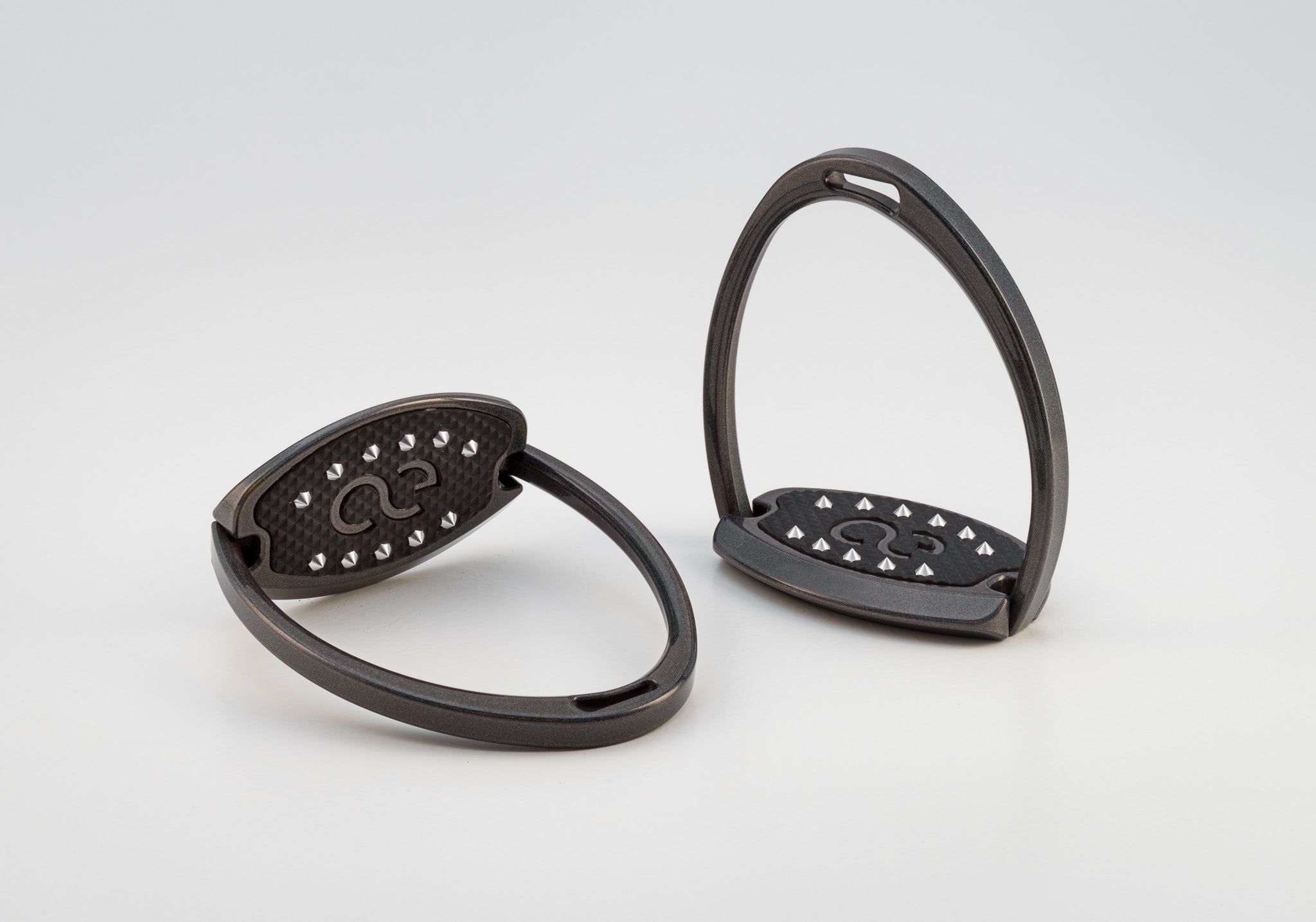 American Equus "Elite" English Stirrups Holographic Black - American Equus - Equiluxe Tack