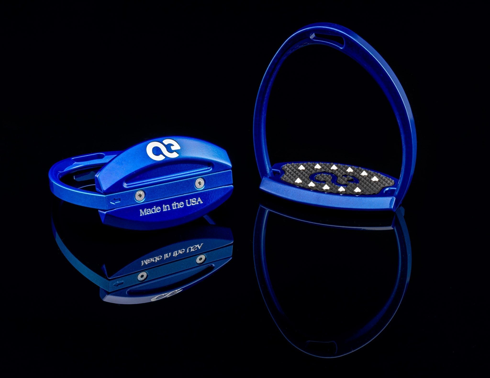 American Equus "Elite" English Stirrups Illusion Blue - American Equus - Equiluxe Tack