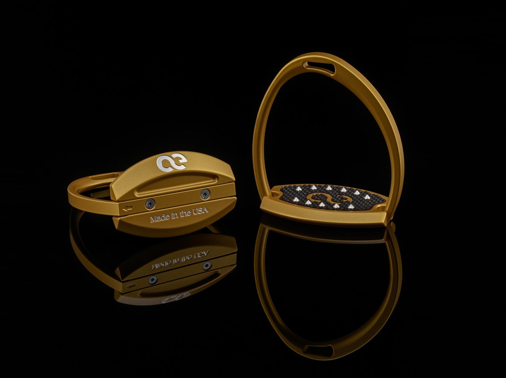 American Equus "Elite" English Stirrups Illusion Gold - American Equus - Equiluxe Tack