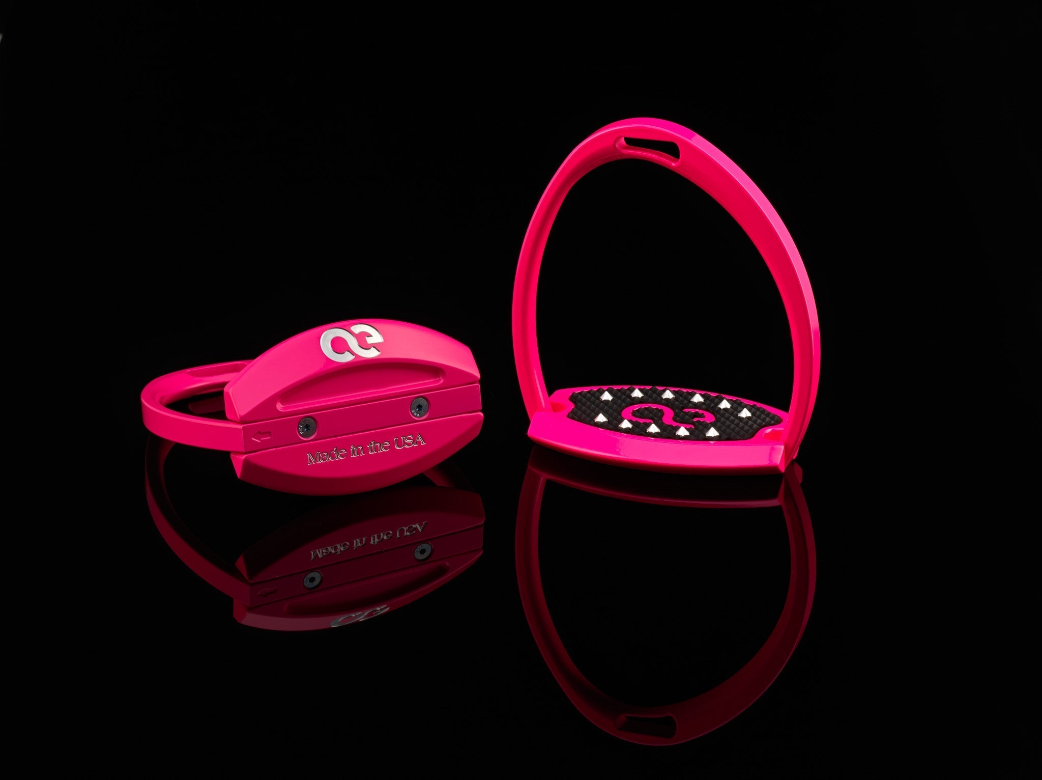 American Equus "Elite" English Stirrups Illusion Pink - American Equus - Equiluxe Tack