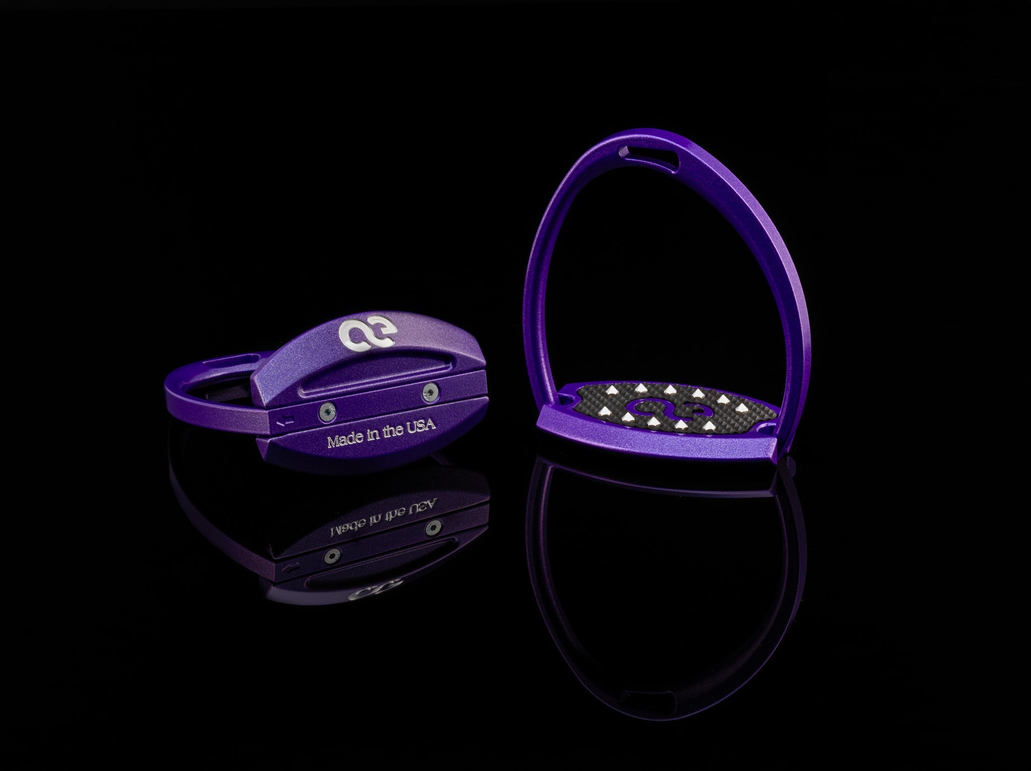 American Equus "Elite" English Stirrups Illusion Violet - American Equus - Equiluxe Tack