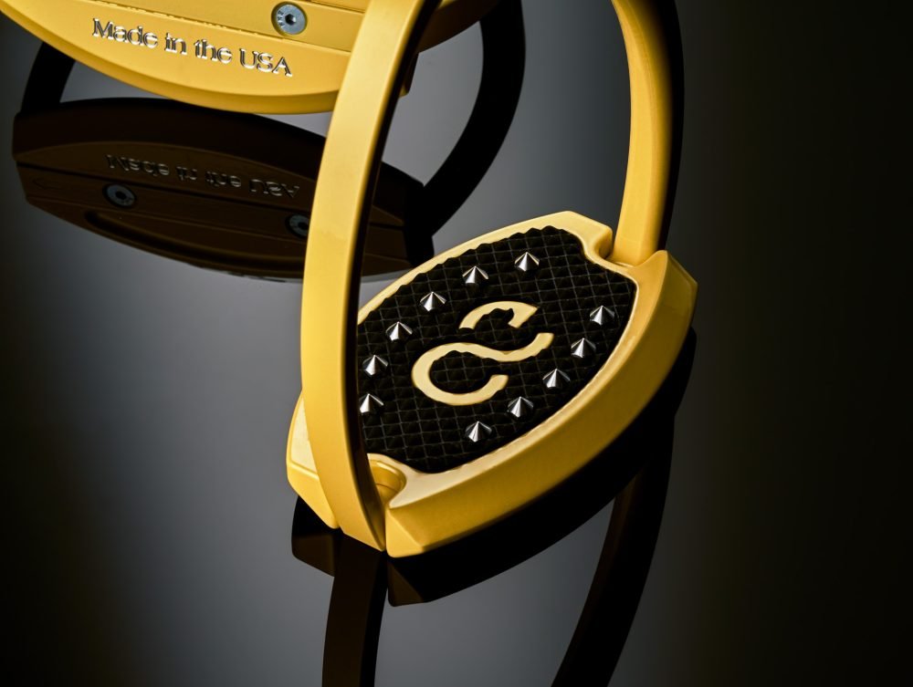 American Equus "Elite" English Stirrups Speed Yellow - American Equus - Equiluxe Tack