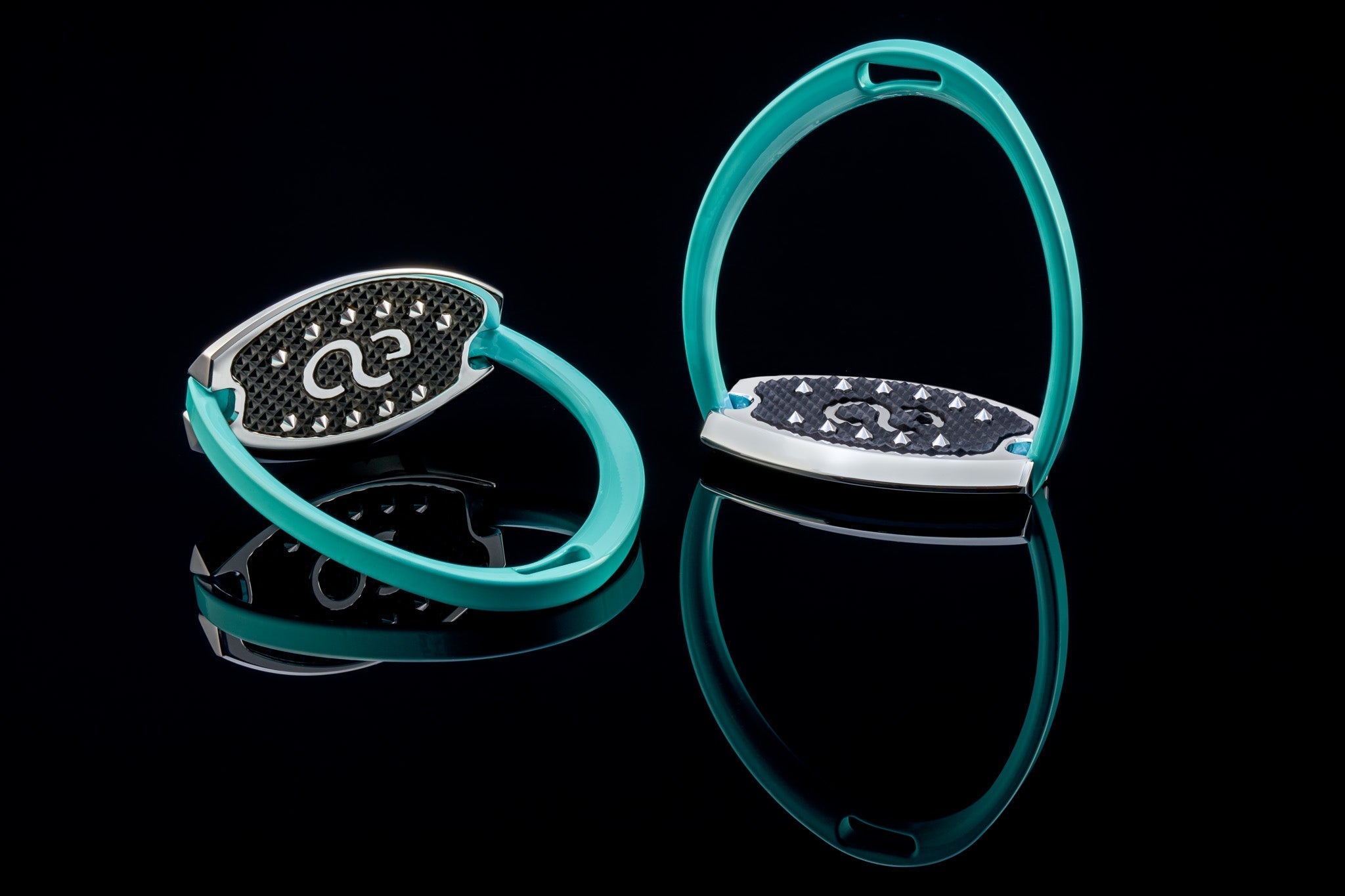 American Equus "Elite" English Stirrups Tiffany Blue - American Equus - Equiluxe Tack