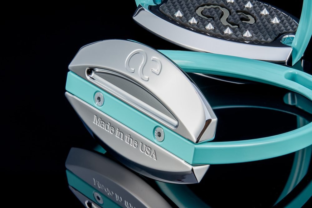 American Equus "Elite" English Stirrups Tiffany Blue - American Equus - Equiluxe Tack