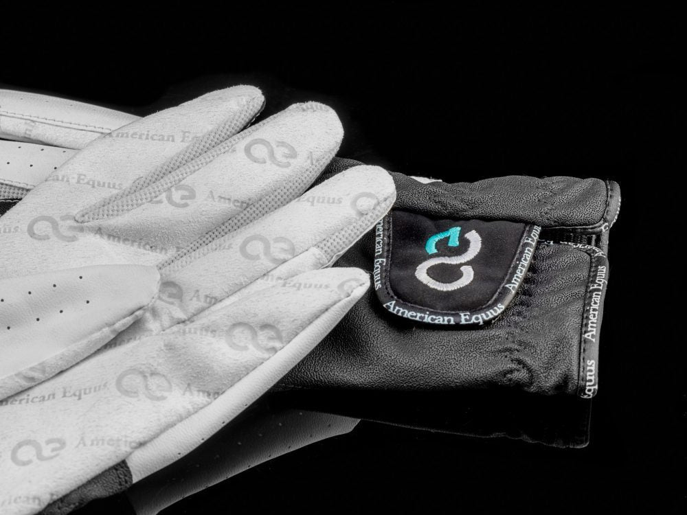 American Equus Half and Half Equestrian Riding Gloves - American Equus - Equiluxe Tack