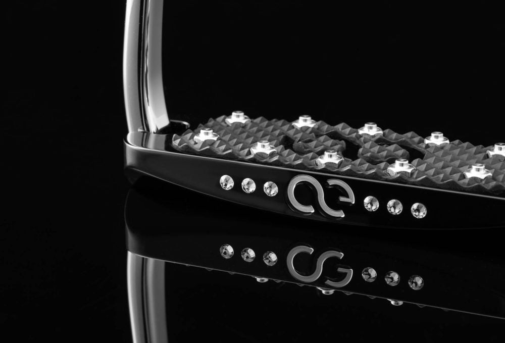 American Equus Limited Edition English Hunter EQ Slim Fillis 7 Crystal Stirrups - Equiluxe Tack