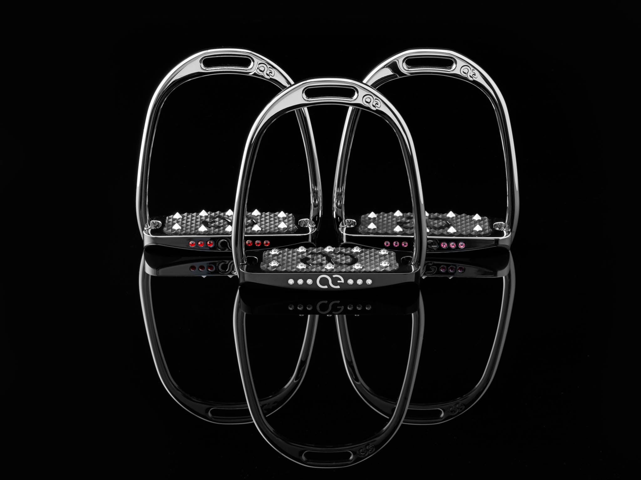 American Equus Limited Edition English Hunter EQ Slim Fillis 7 Crystal Stirrups - Equiluxe Tack