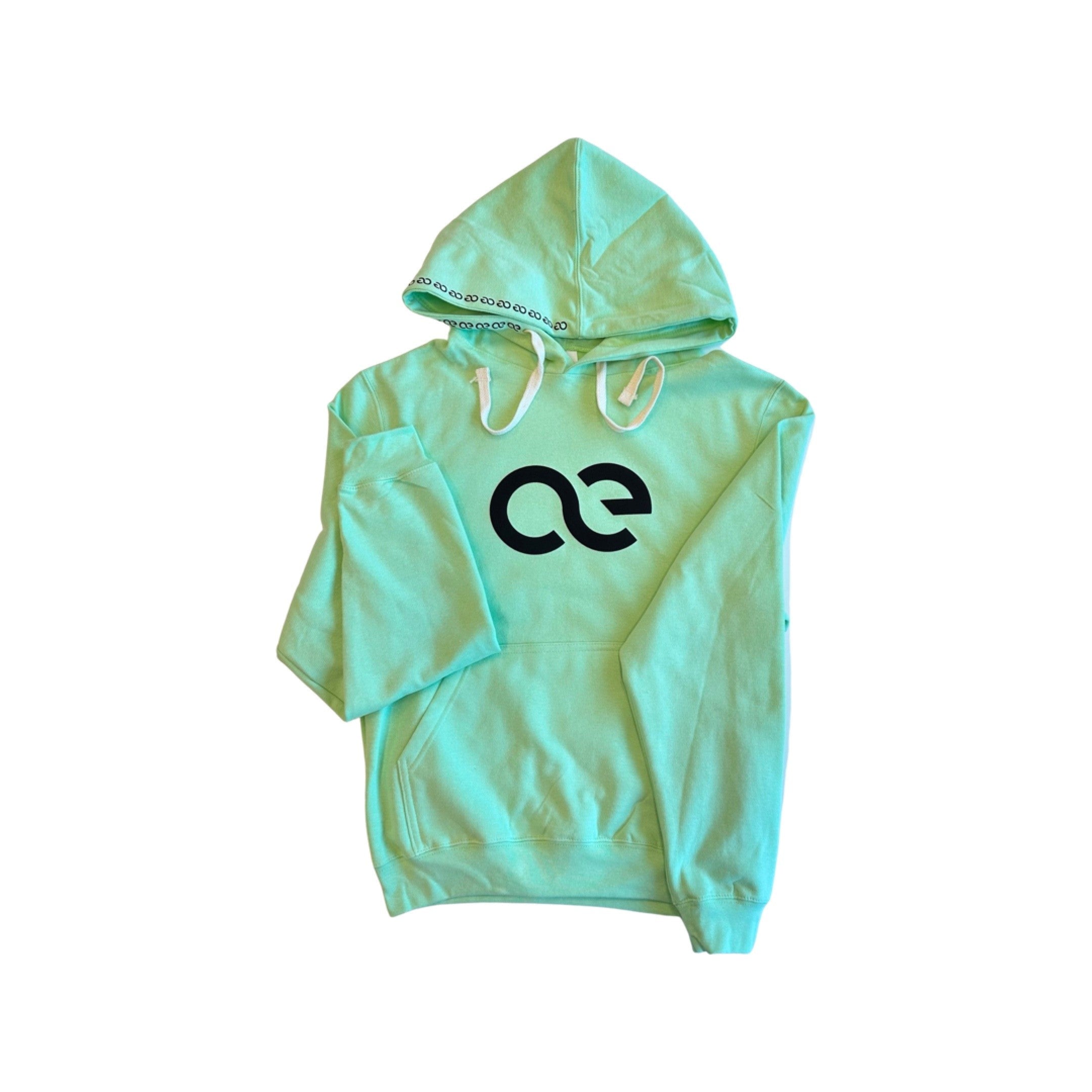 American Equus Puffy Signature Fleece Hoodie Minty Green - Equiluxe Tack