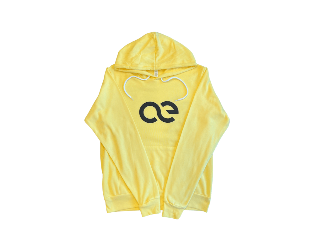 American Equus Puffy Signature Fleece Hoodie Yellow - Equiluxe Tack