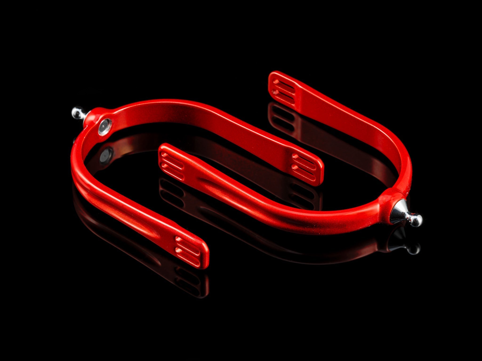 American Equus Quik-X Interchangeable English Spurs Illusion Red - Equiluxe Tack