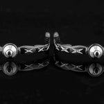 American Equus Quik-X Slim Interchangeable English Spurs - Crystal X's Edition - Equiluxe Tack