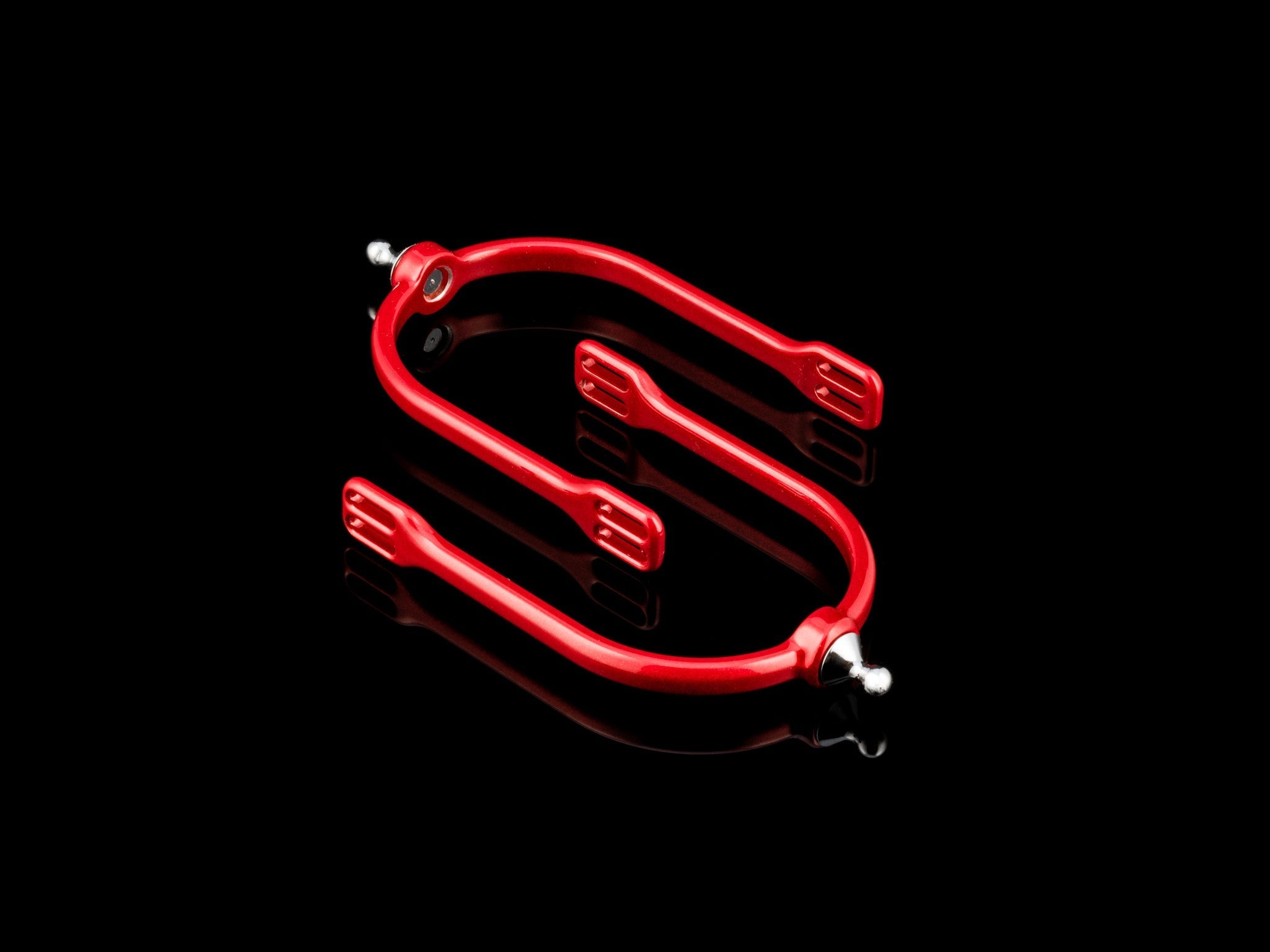 American Equus Quik-X SLIM Interchangeable English Spurs Illusion Red - Equiluxe Tack