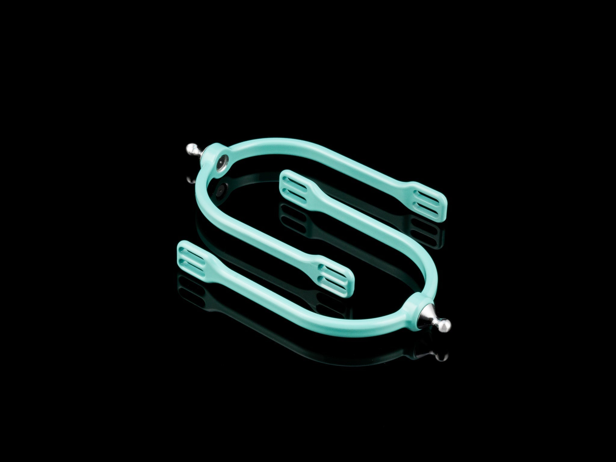 American Equus Quik-X SLIM Interchangeable English Spurs Illusion Tiffany Blue - Equiluxe Tack