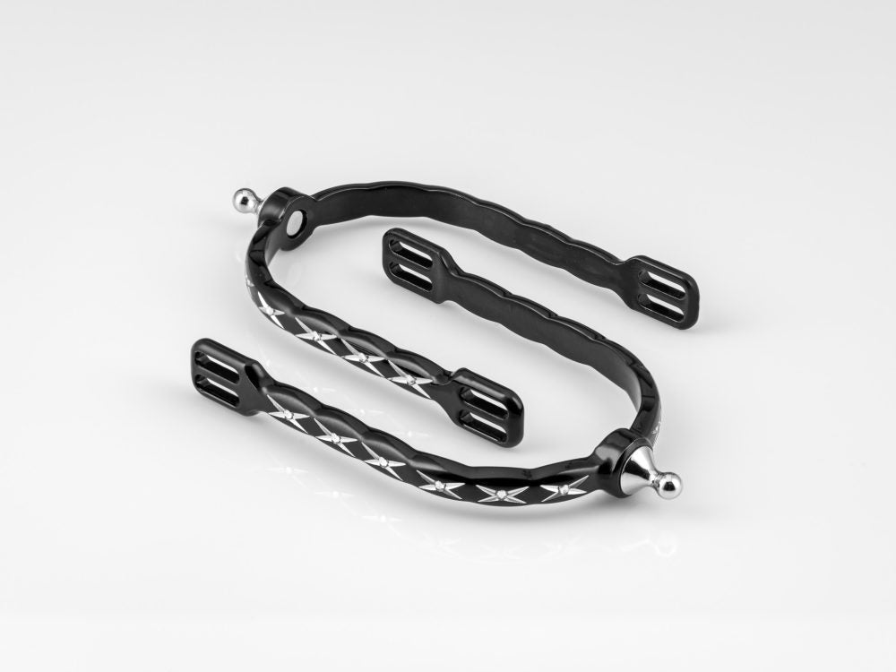 American Equus Quik-X Slim Interchangeable English Spurs - X's Edition - Equiluxe Tack