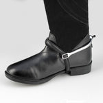 American Equus Spur-Tech Performance Spur Straps Black Leather - Equiluxe Tack