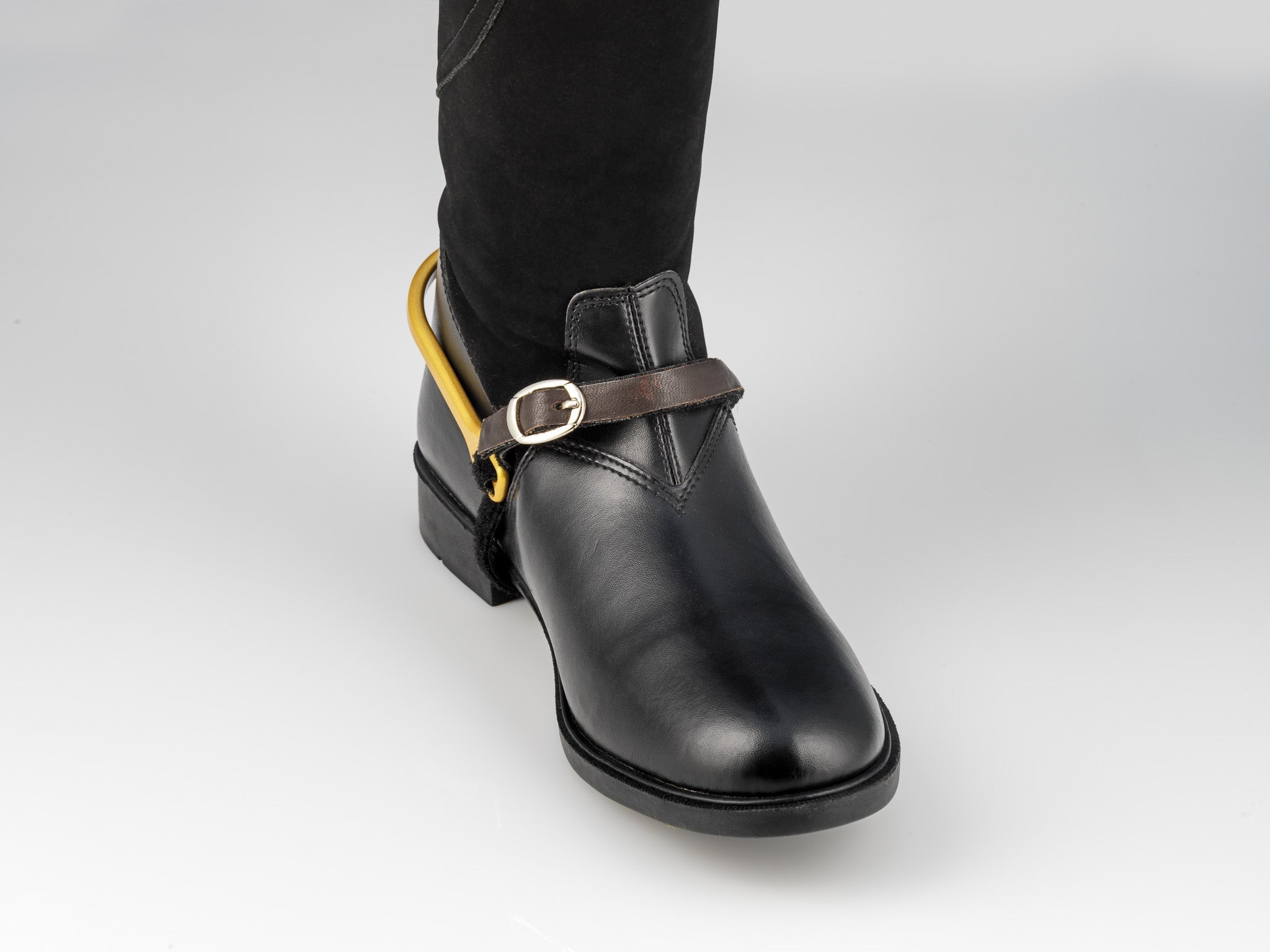 American Equus Spur-Tech Performance Spur Straps -Brown Leather - Equiluxe Tack