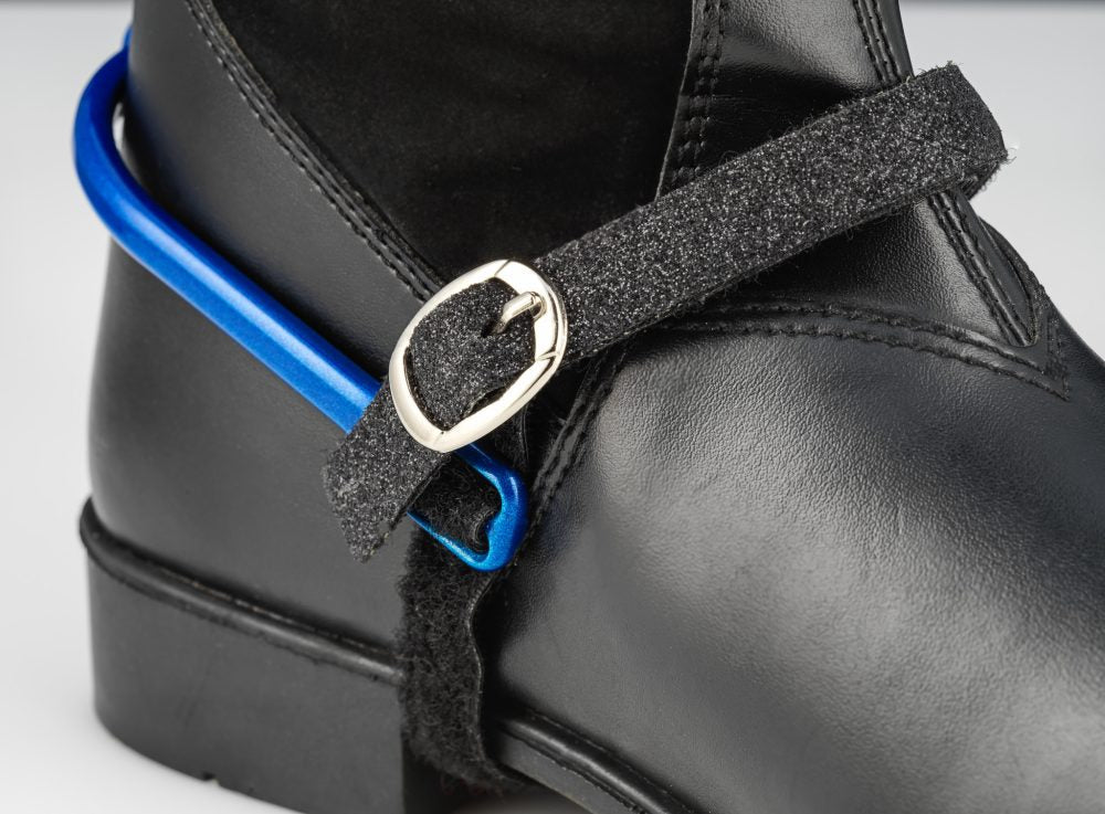 American Equus Spur-Tech Performance Spur Straps Sparkle Black - Equiluxe Tack