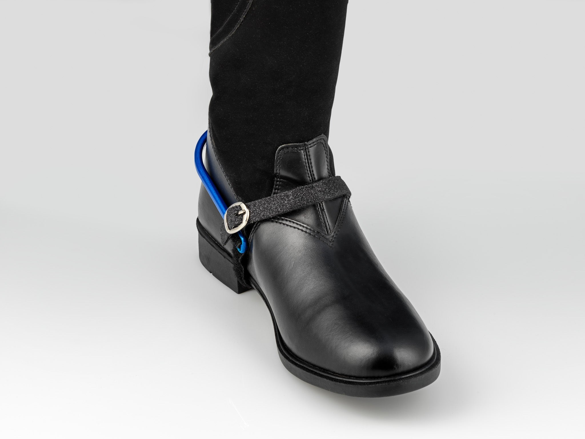 American Equus Spur-Tech Performance Spur Straps Sparkle Black - Equiluxe Tack