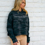 American Equus Technical Training Camo Crop Top Hoodie - American Equus - Equiluxe Tack