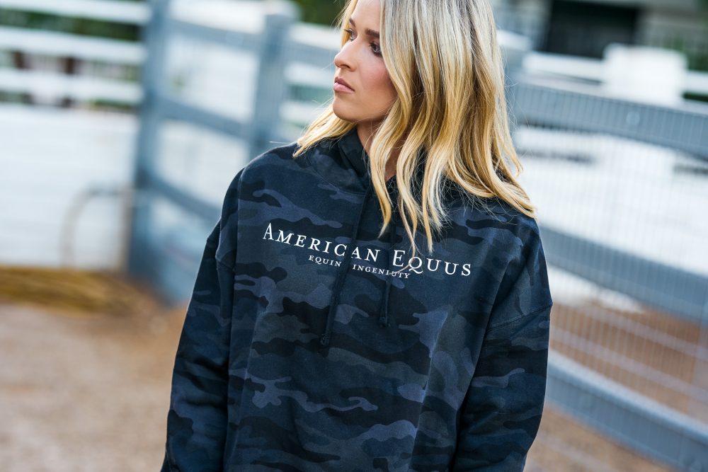 American Equus Technical Training Camo Crop Top Hoodie - American Equus - Equiluxe Tack