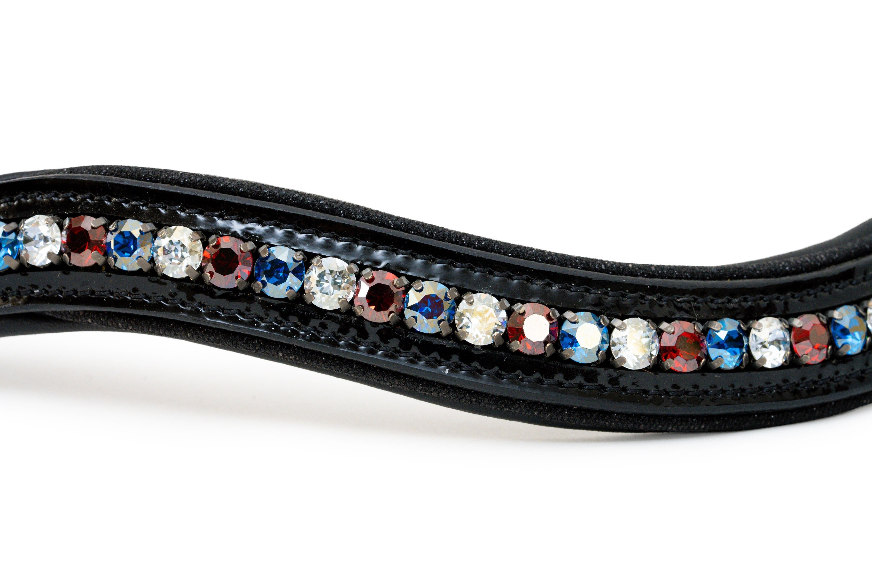 Americana 1 Black Patent Browband - Halter Ego® - Equiluxe Tack