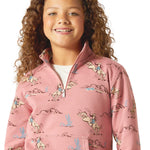 Ariat Girls Bronc Scene 1/4 Zip Sweatshirt - Ariat - Equiluxe Tack