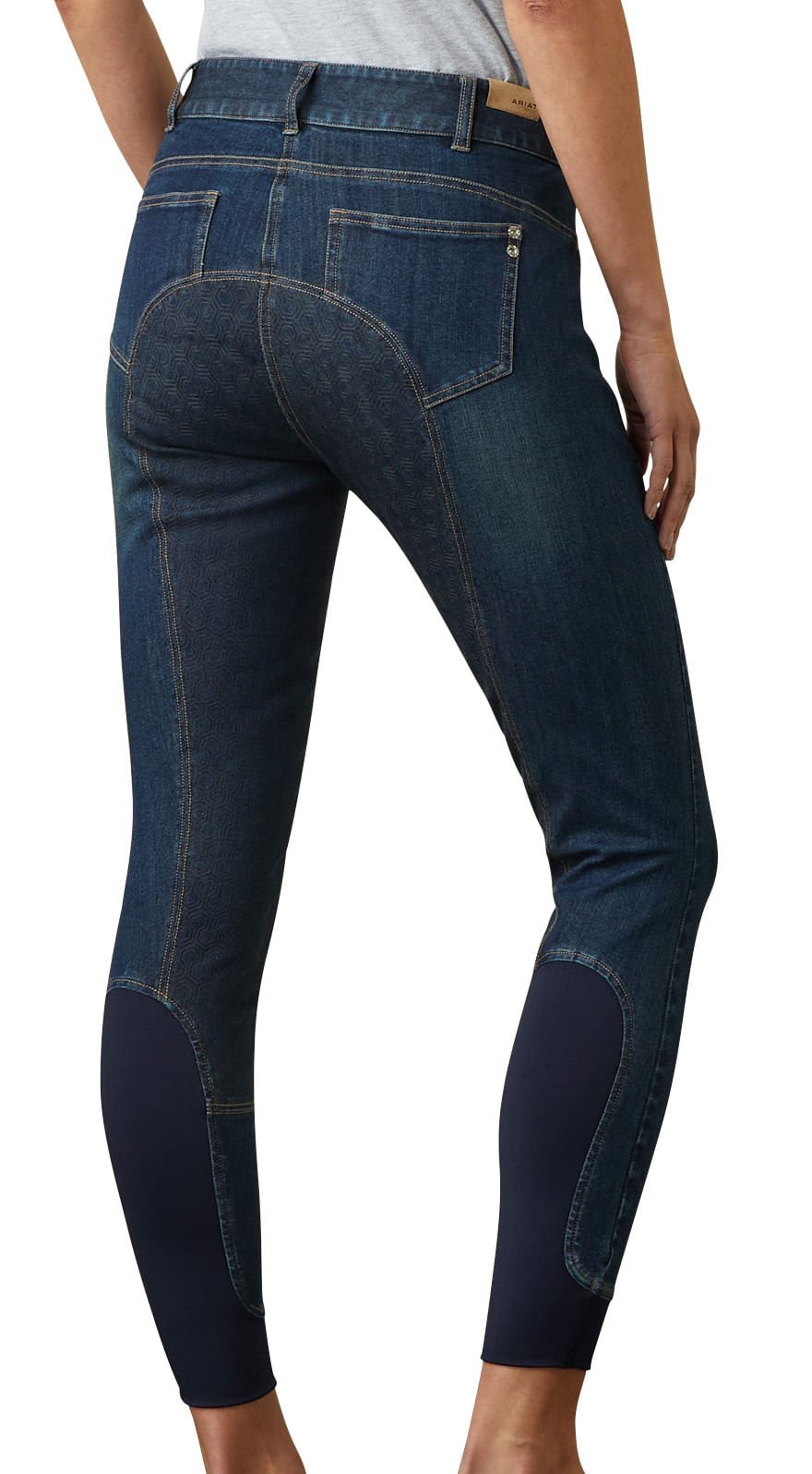 Ariat Halo Denim Full Seat Breech, Birch Marine - Ariat - Equiluxe Tack