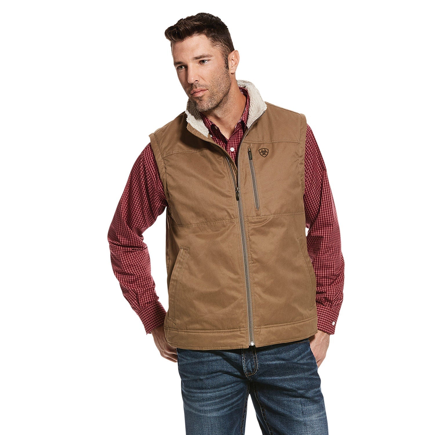 Ariat Men's Grizzly Canvas Insulated Vest - Ariat - Equiluxe Tack