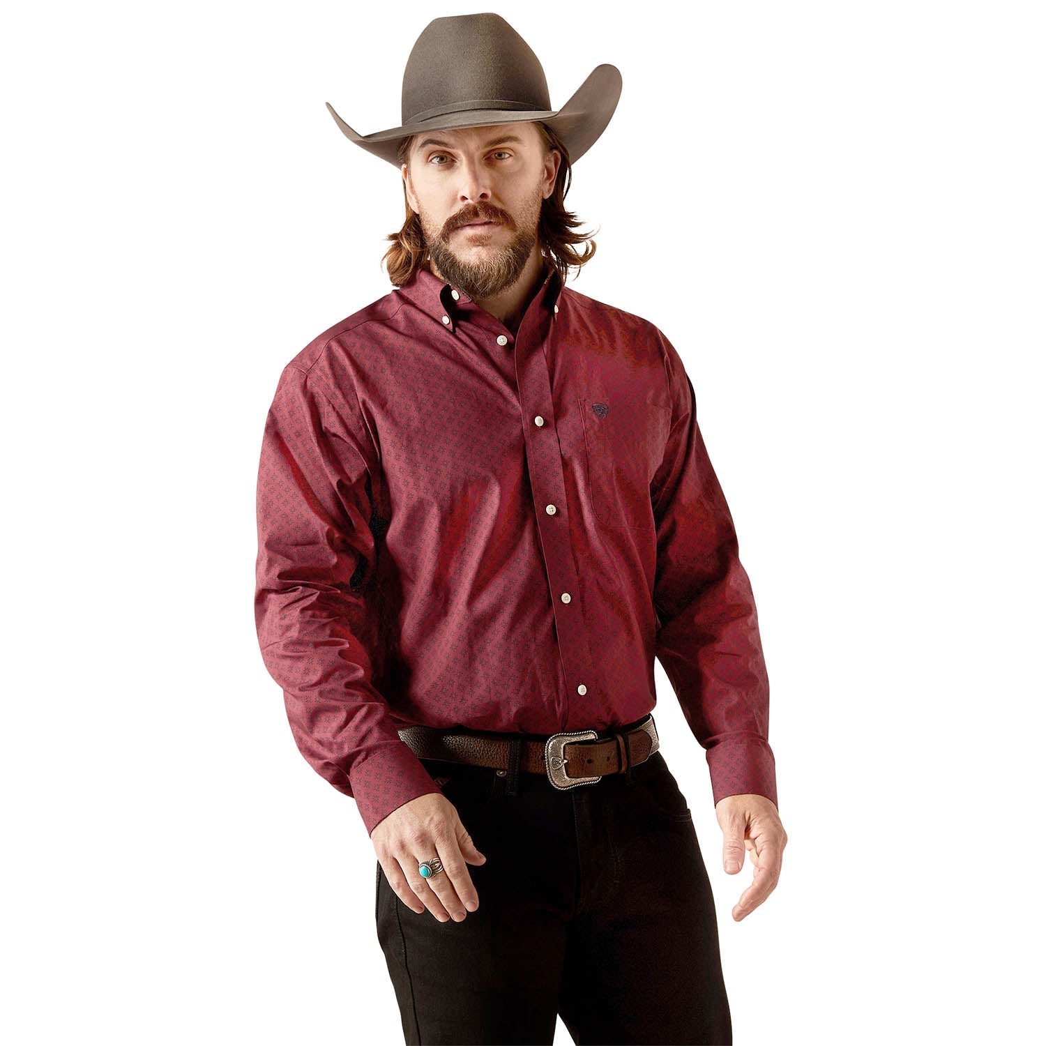 Ariat Men's Wrinkle Free Issac Longsleeve Shirt - Ariat - Equiluxe Tack