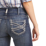 Ariat R.E.A.L. Mid Rise Boot Cut Jeans, Entwined Stitch - Ariat - Equiluxe Tack